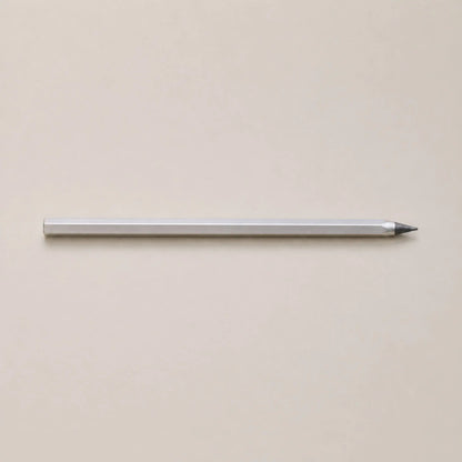 Side view of the Facet pencil lying horizontally on a light background