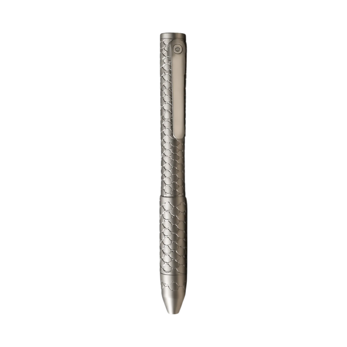 Imbra twist-action pen lying horizontally, with its tapered front end pointing left
