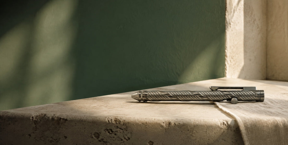 whorl-textured-bolt-action-pen-windowsill